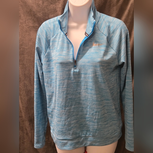 Blue Quarter-Zip Pullover - Picture 1 of 6